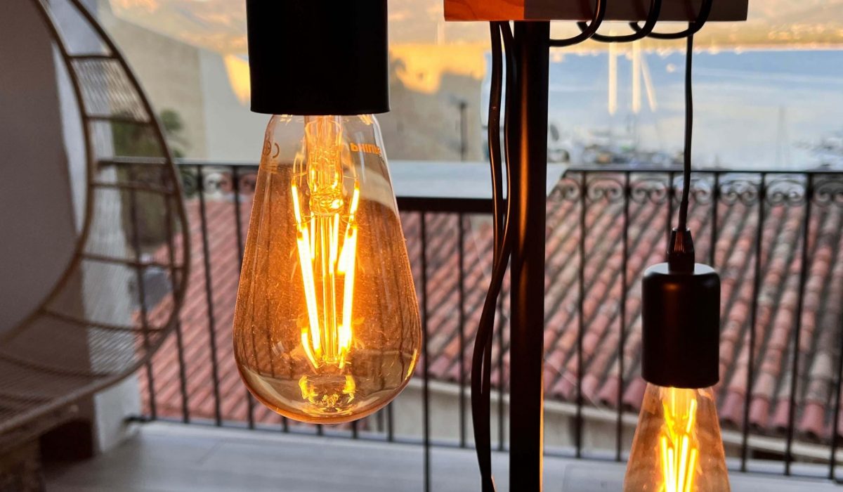 Loggia avec vue panoramique baie de Calvi
